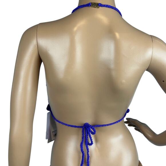 Forte Forte Women's Purple Crochet Knit Self Tie Top (US 6-M) NWT Boho Festival - Picture 3 of 9